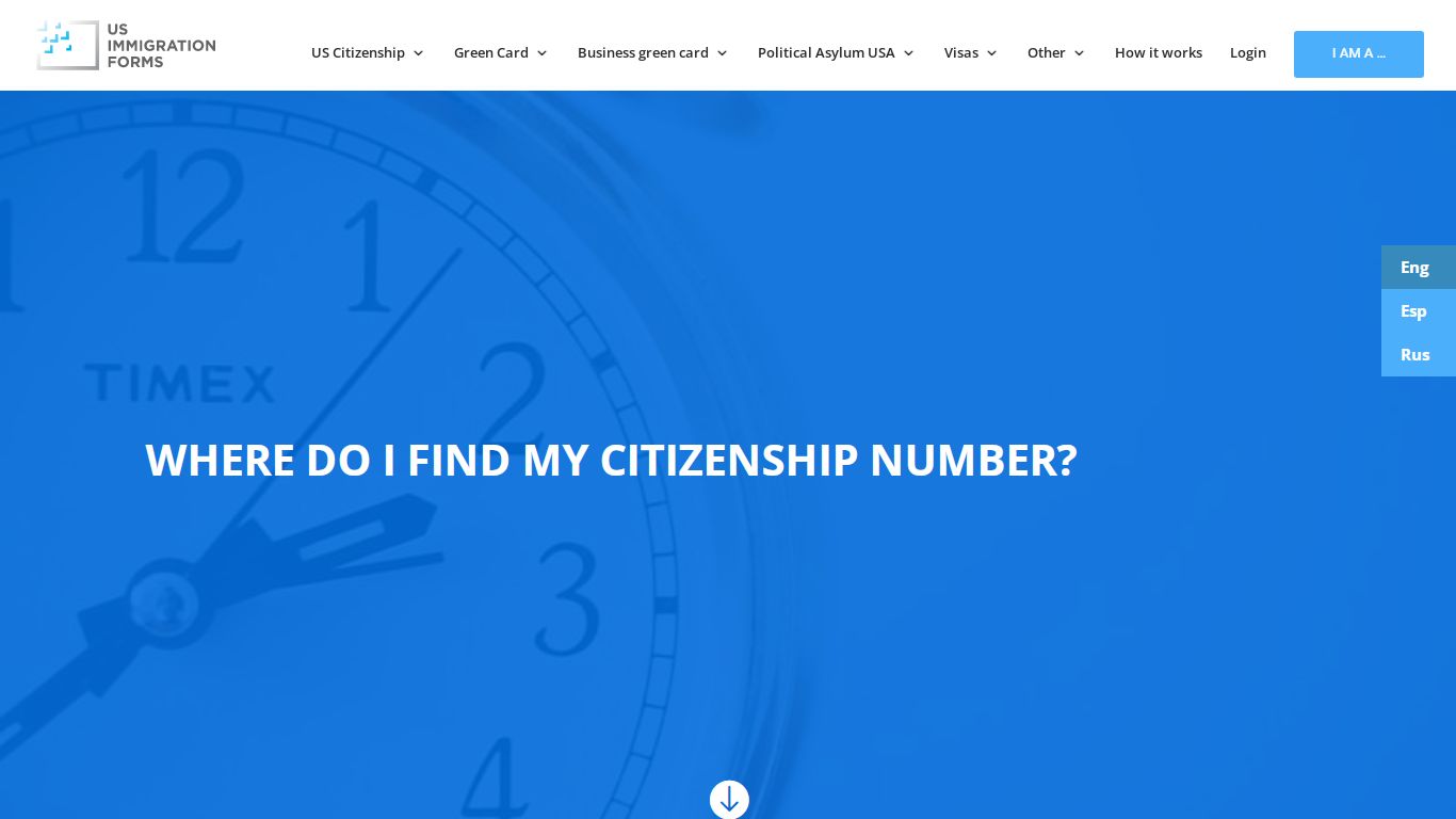 Where do I find my citizenship number? | US Immigration forms