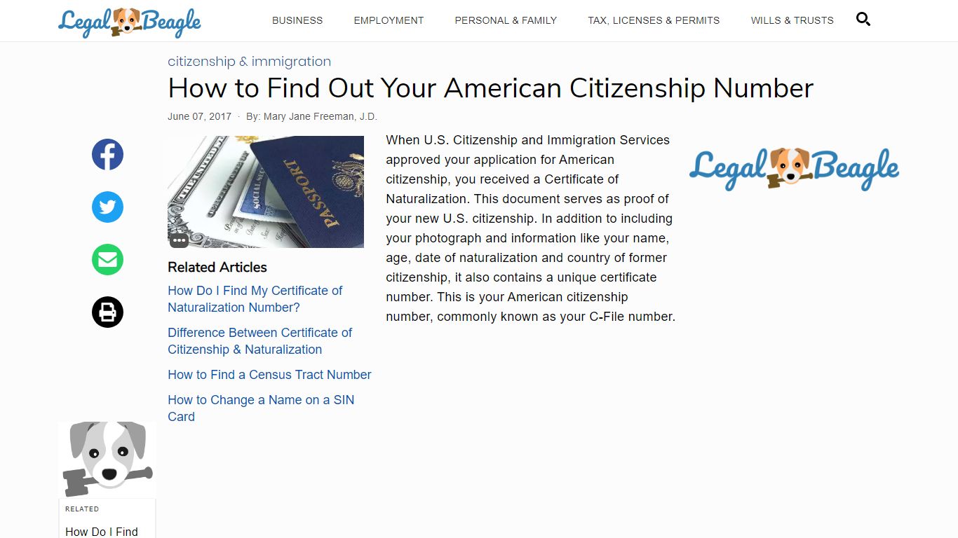 How to Find Out Your American Citizenship Number
